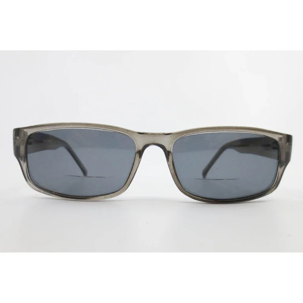 Modern Optical Clout Grey Rectangular Eyeglasses Frames Smoke Translucent